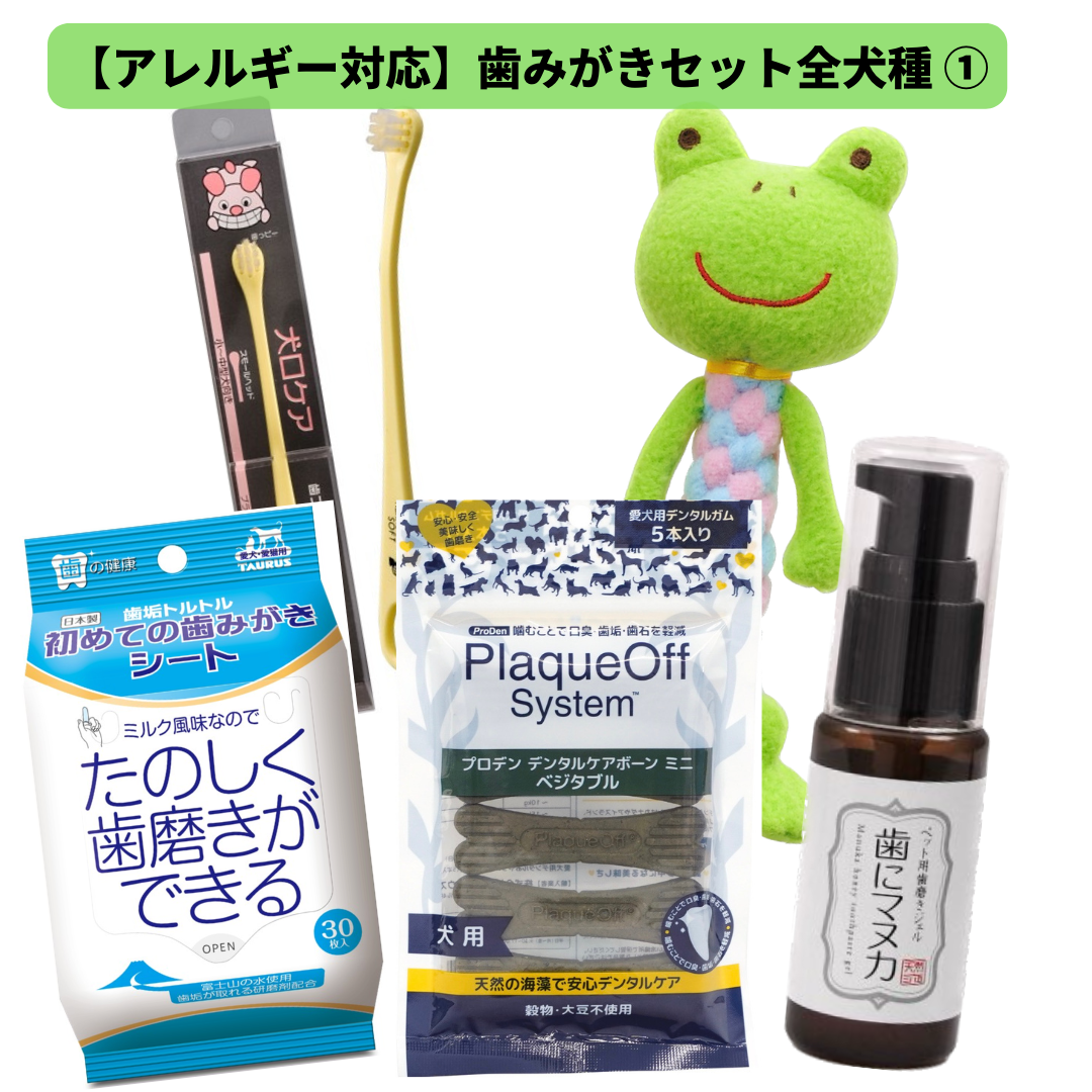 【アレルギー対応】歯みがきセット①(全犬種)