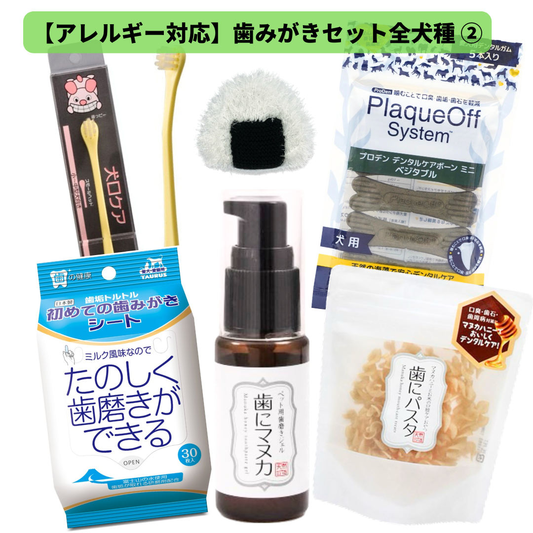 【アレルギー対応】歯みがきセット②(全犬種)