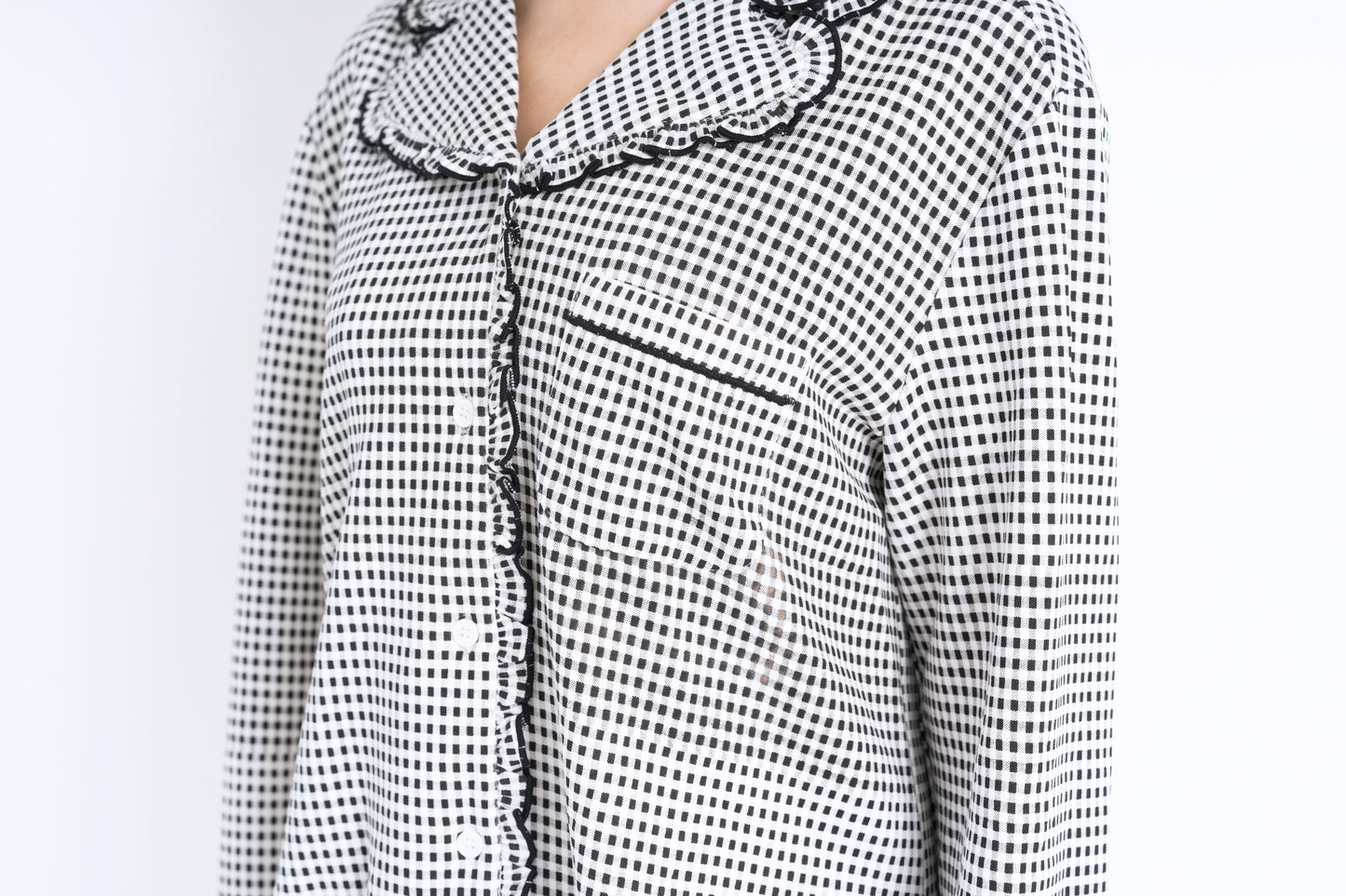チェックシャツ(Black)