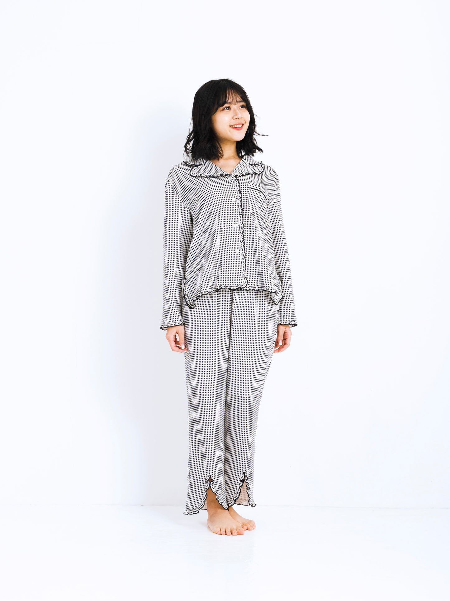 チェックシャツ(Black)