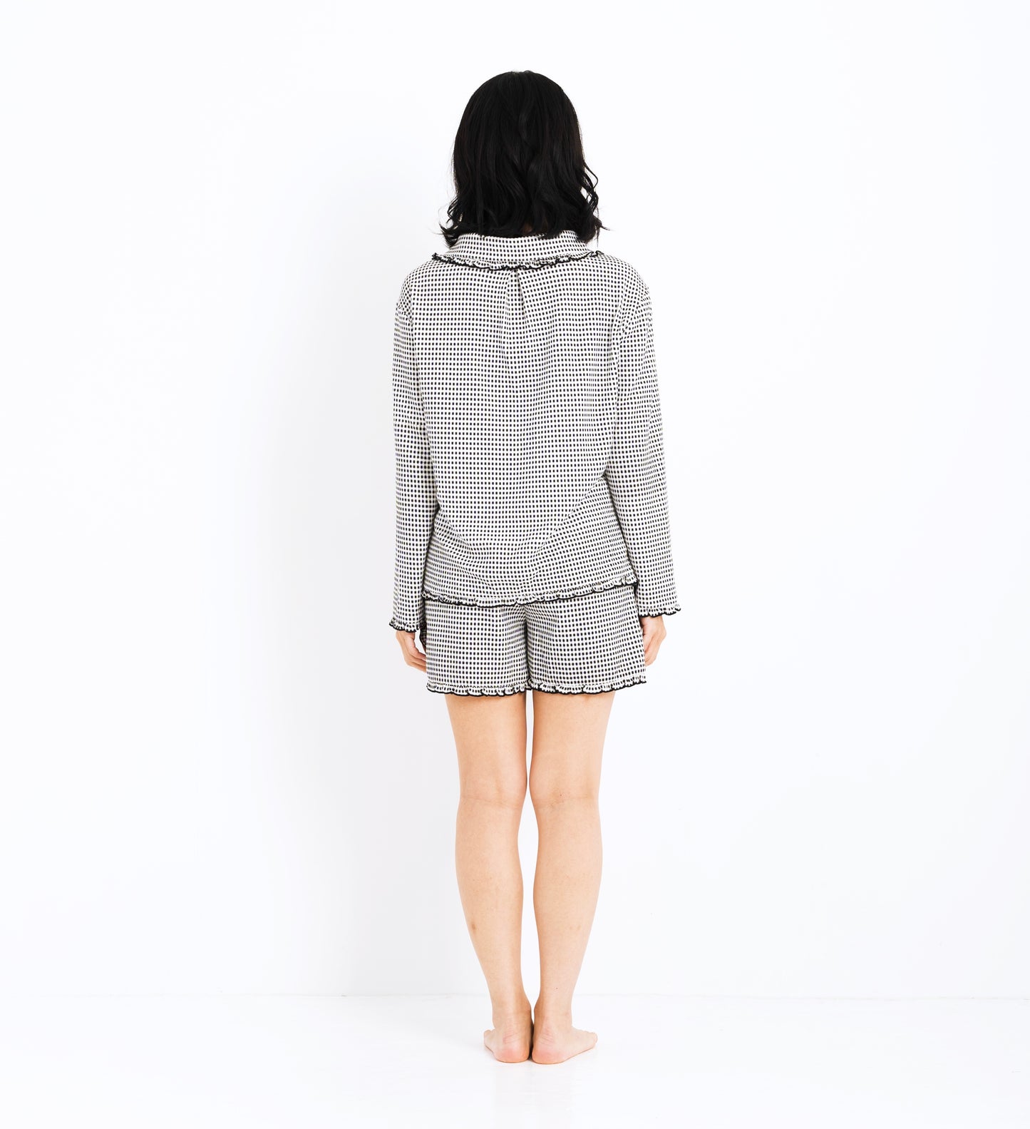 チェックシャツ(Black)