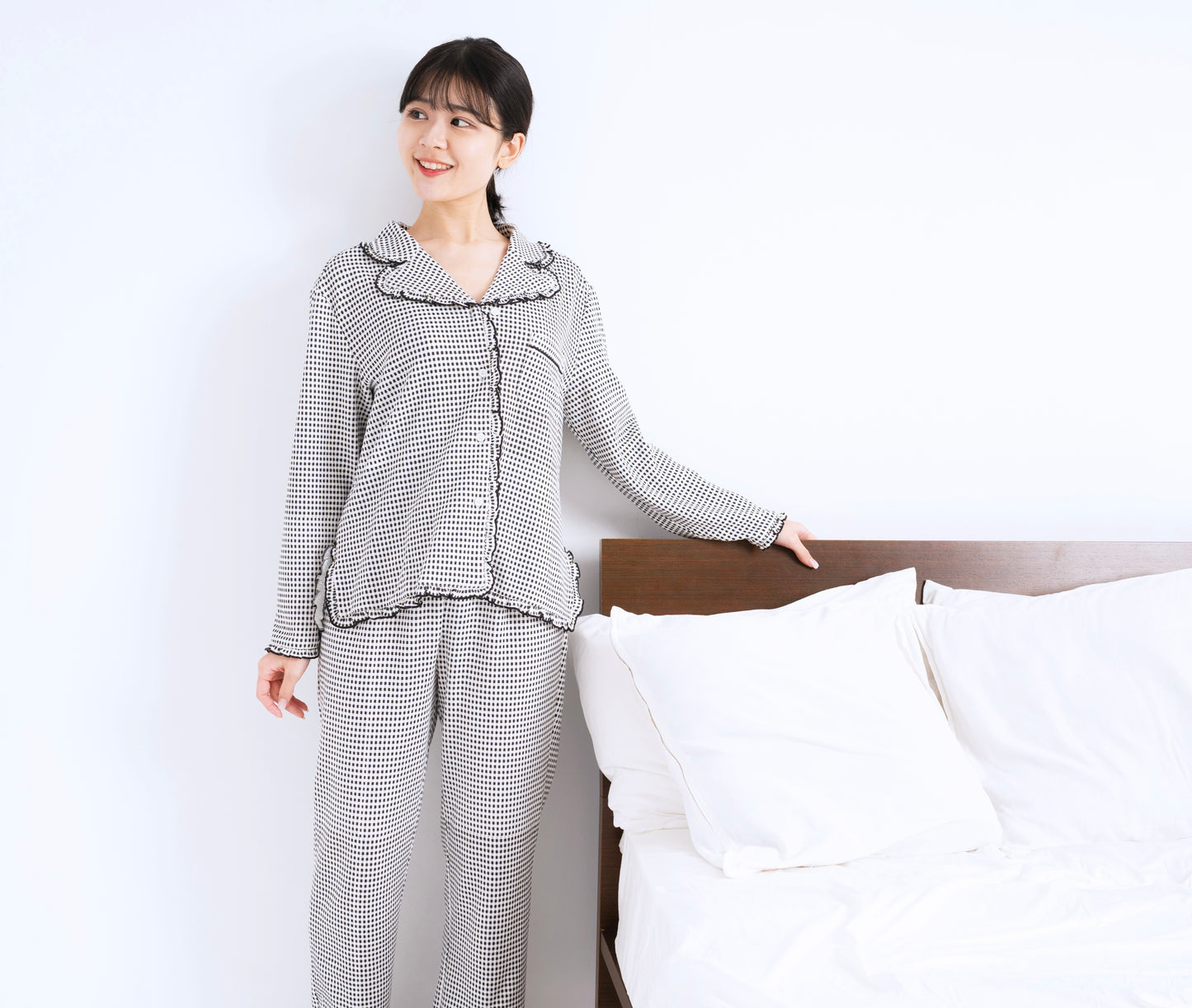 チェックシャツ(Black)